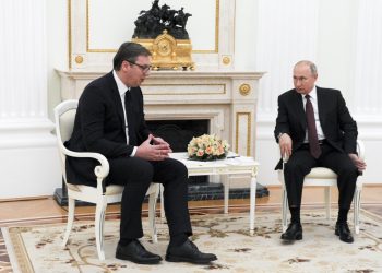 Aleksandar Vučić s Vladimirom Putinom v Moskve 23. júna 2020 (Foto: SITA/AP/Alexei Nikolsky, Sputnik, Kremlin)