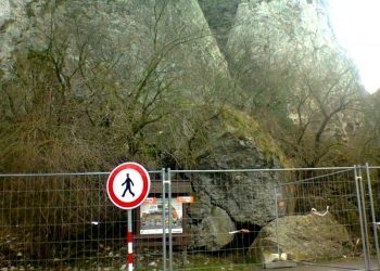 Zákaz vstupu - úpadok (Foto: Pod Devinskou skalou/autor)