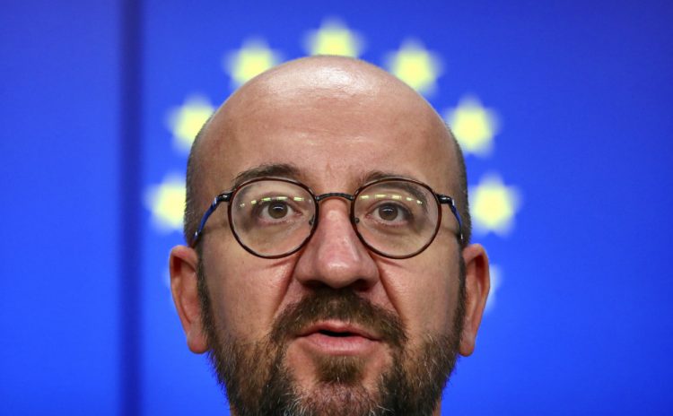 Predseda Európskej rady Charles Michel (Foto: SITA/AP Photo/Olivier Mattys, Pool)