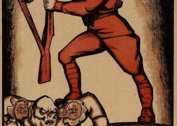 (Ilustrácia: Plagát sovietskej kampane "Krym musí byť červený". Zdroj: Archív ČA, Ruská federácia)