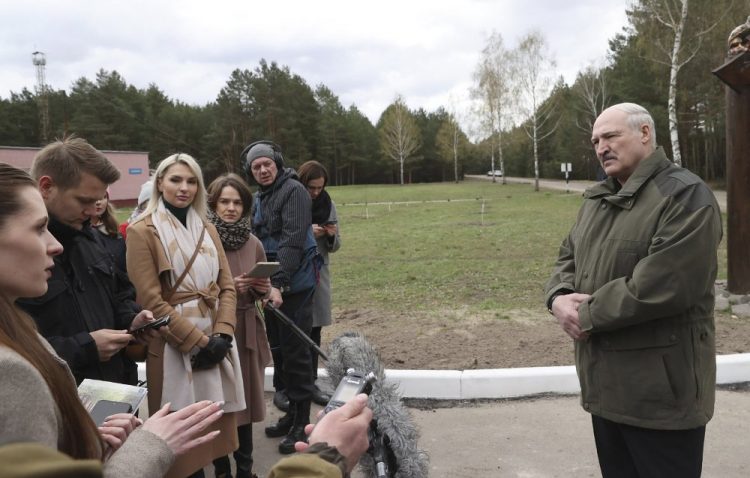 Alexandr Lukašenko (Sergei ShelegBelTA Pool Photo via AP)