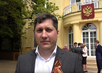 Kultúrny atašé Vladislav Kulikov (Foto z videa: VIDEOPRESSAGENCY)
