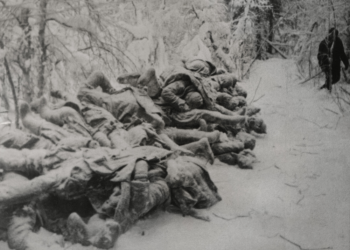 Zmrznuté telá mŕtvych sovietskych vojakov zabitých počas sovietsko-fínskej vojny (Foto: Canva)