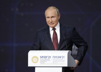 Ruský prezident Vladimir Putin (Foto: SITA/AP Photo/Dmitri Lovetsky, Pool))