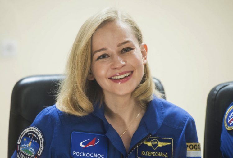 Júlia Peresildová (Foto: SITA/AP/Roscosmos Space Agency)