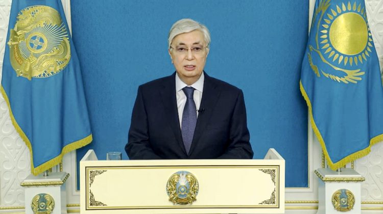 Prezident Kasym-Žomart Tokajev (Foto: SITA/AP/Kazakhstan's Presidential Press Service)