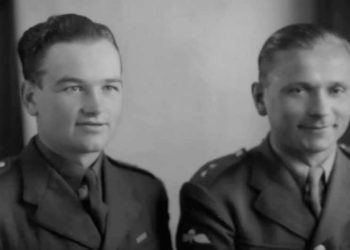 Jan Kubiš a Jozef Gabčík  Foto z videa: Ministerstvo obrany Slovenskej republiky/youtube)