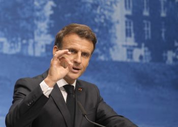 Emmanuel Macron  (Foto: SITA/AP Photo/Markus Schreiber)