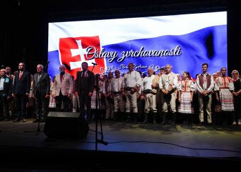 Atmosféra počas osláv 30. výročia prijatia Deklarácie zvrchovanosti Slovenskej republiky v Starej Bystrici. Stará Bystrica, 16. júl 2022 (Foto: SITA/Martin Medňanský)