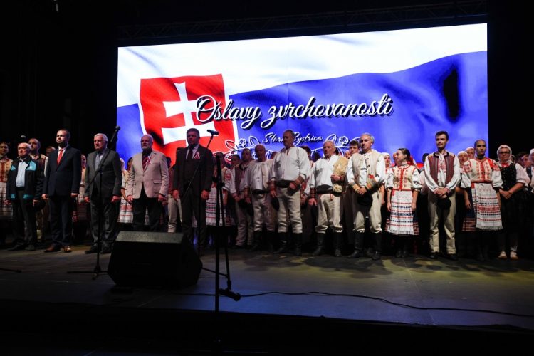Atmosféra počas osláv 30. výročia prijatia Deklarácie zvrchovanosti Slovenskej republiky v Starej Bystrici. Stará Bystrica, 16. júl 2022 (Foto: SITA/Martin Medňanský)
