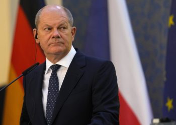 Nemecký kancelár Olaf Scholz v Prahe v pondelok 29. augusta 2022. (Foto: SITA/AP Photo/Petr David Josek)