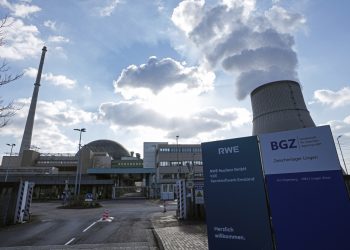 Pohľad na exteriér jadrovej elektrárne RWE "Emsland" v Lingene, západné Nemecko, 18. marca 2022 (Foto: SITAAP Photo/Martin Meissner)