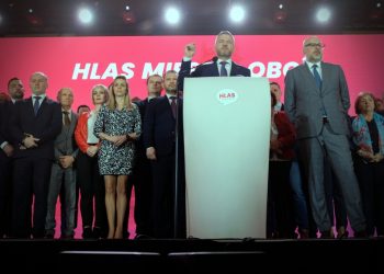 Strana HLAS - sociálna demokracia, Banská Bystrica, 17. marec 2023 (Foto: SITA/Jakub Julény)