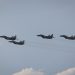 MIG-29 počas rozlúčkového preletu a privítania stíhačiek Českej republiky a Poľska, ktoré symbolicky prevezmú ochranu nášho vzdušného priestoru v rámci Medzinárodných leteckých dní SIAF 2022 na Leteckej základni Malacky - Kuchyňa. Kuchyňa, 27. august 2022 (Foto: SITA/Jana Birošová)
