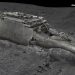 Pohľad na Titanic v Atlantickom oceáne vytvorený pomocou hlbinného mapovania. Hlbokomorskí výskumníci dokončili prvé digitálne skenovanie vraku Titanicu v plnej veľkosti, ktoré zobrazuje celú pamiatku v nevídaných detailoch a jasnosti (Foto: SITA/AP/Atlantic/Magellan)