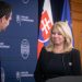 Sprava: Prezidentka SR Zuzana Čaputová a dočasne poverený predseda vlády SR a minister vnútra SR Ľudovít Ódor (Foto: SITA/Diana Černak)