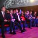 Podpredseda strany SMER-SSD Ladislav Kamenický (v popredí vľavo) a podpredseda strany SMER-SSD Ľuboš Blaha (v popredí tretí zľava) počas snemu strany Smer - slovenská sociálna demokracia (SMER-SSD) v priestoroch Bratislavského hradu. Bratislava, 17. november 2023 (Foto: SITA/Milan Illík)