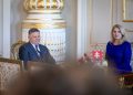 Sprava: Prezidentka SR Zuzana Čaputová a predseda strany Smer-SSD Robert Fico počas poverenia predsedu strany SMER - slovenská sociálna demokracia na zostavenie vlády SR po predčasných voľbách do Národnej rady SR. Bratislava, 2. október 2023 (Foto: SITA/Diana Černak)